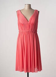 Robe mi-longue sans manche sans manche rose CARLA RUIZ femme