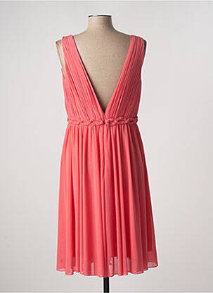 Robe mi-longue sans manche sans manche rose CARLA RUIZ femme