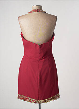 Robe courte sans manche sans manche rouge GRAND SOIR femme