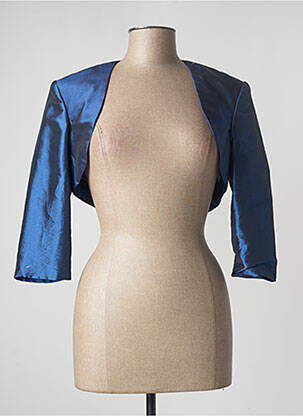 Boléro coupe cintrée bleu FASHION NEW YORK femme