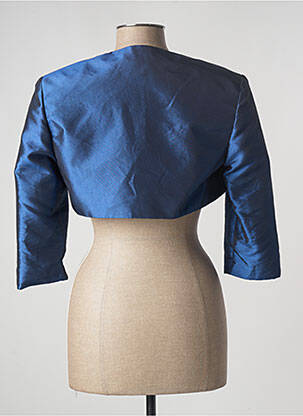 Boléro coupe cintrée bleu FASHION NEW YORK femme