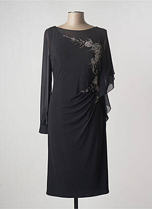 Robe mi-longue noir MARFIL pour femme