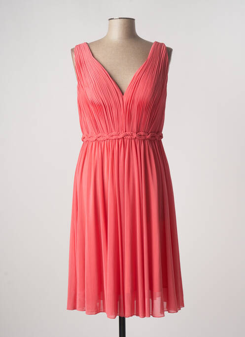 Robe mi-longue sans manche sans manche rose CARLA RUIZ femme
