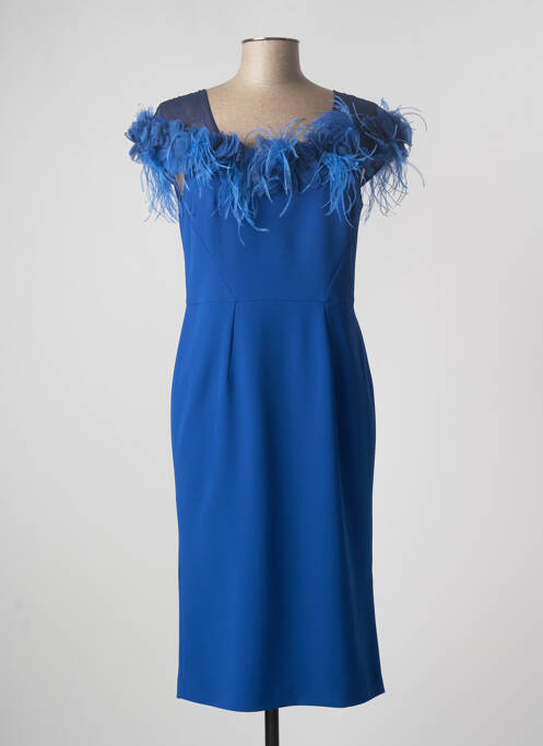 Robe mi-longue bleu CARLA RUIZ pour femme