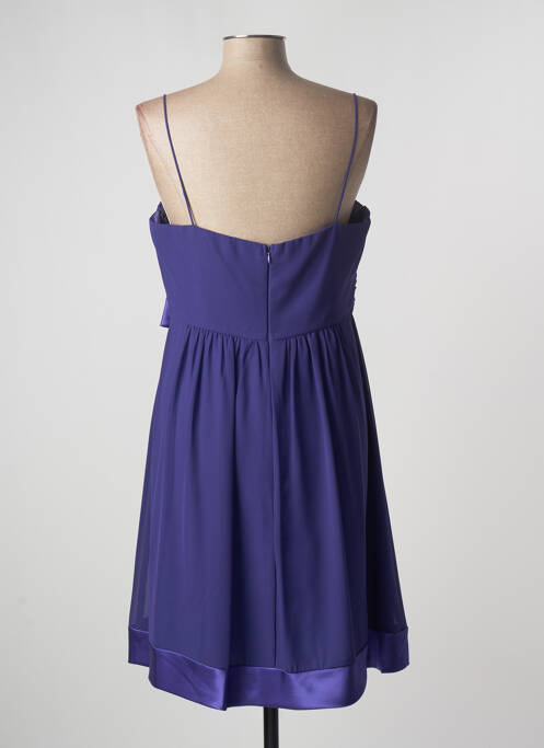 Robe mi-longue violet FASHION NEW YORK pour femme