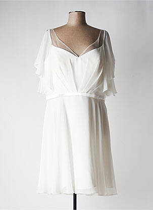 Robe courte blanc FASHION NEW YORK pour femme