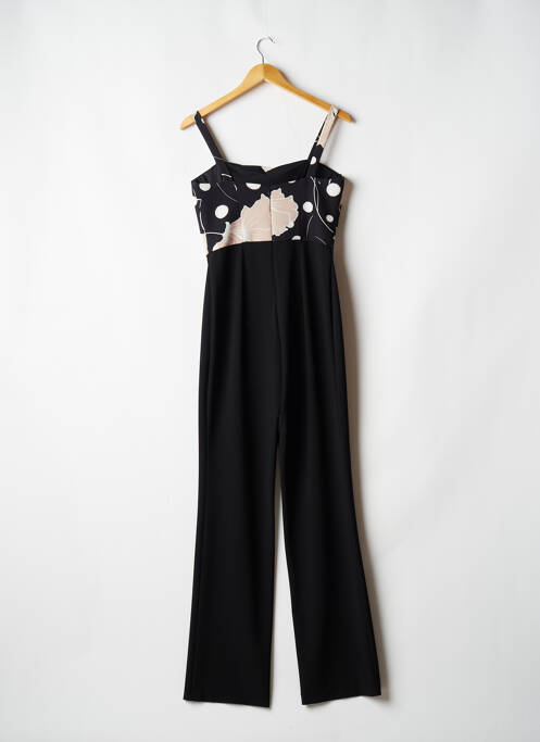 Combi-pantalon tissage crêpe fines bretelles noir ARGGIDO femme