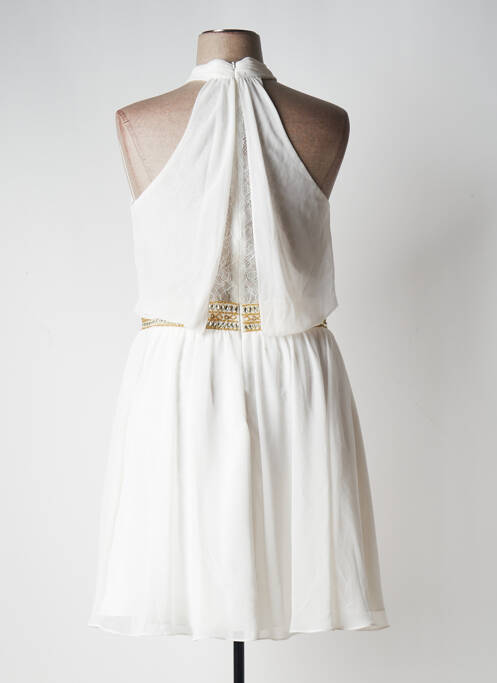 Robe mi-longue coupe fluide sans manche blanc GRAND S2 femme