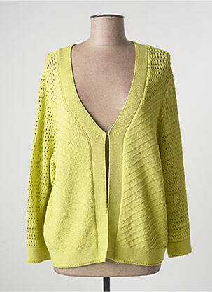 Gilet manches longues stretch vert DIANE LAURY femme