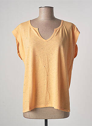 T-shirt orange JULIE GUERLANDE pour femme