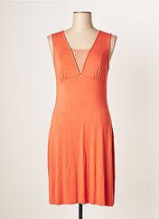 Chemise de nuit orange VANIA pour femme seconde vue