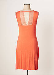 Chemise de nuit orange VANIA pour femme seconde vue