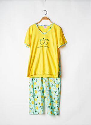Pyjama jaune ROSE POMME pour femme