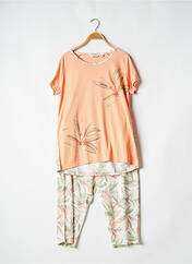 Pyjama orange HAJO pour femme seconde vue