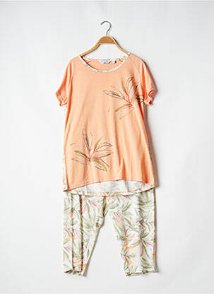Pyjama orange HAJO pour femme