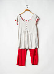 Pyjama rouge VANIA pour femme seconde vue