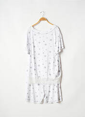 Pyjashort blanc LOHE pour femme seconde vue
