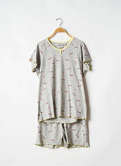 Pyjashort gris HAJO pour femme seconde vue