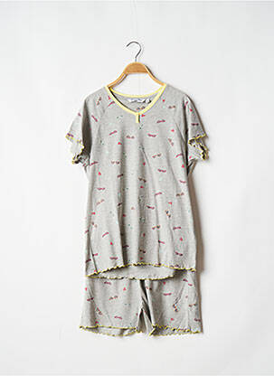 Pyjashort gris HAJO pour femme