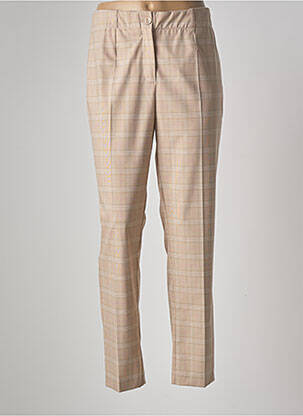 Pantalon droit stretch taille normale beige DIANE LAURY femme
