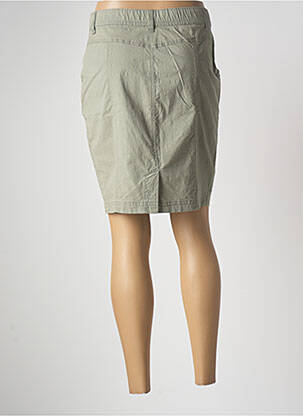 Jupe mi-longue stretch vert GEVANA femme
