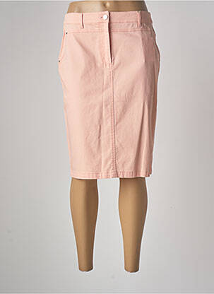 Jupe mi-longue stretch rose DIANE LAURY femme