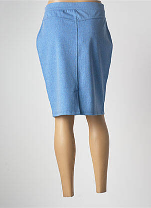 Jupe mi-longue stretch bleu JOY OF LIFE femme