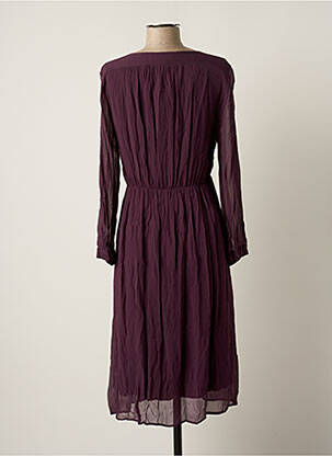 Robe mi-longue manches longues manches longues violet NOA NOA femme