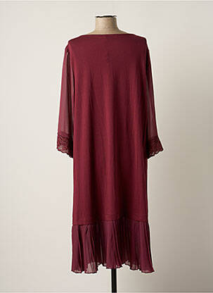 Robe mi-longue manches longues manches longues rouge MYRINE ANTWERP femme