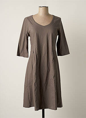 Robe mi-longue manches 3/4 manches 3/4 gris MYRINE ANTWERP femme