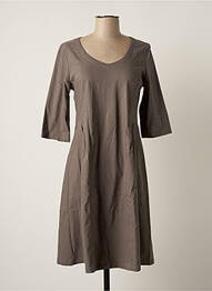 Robe mi-longue manches 3/4 manches 3/4 gris MYRINE ANTWERP femme