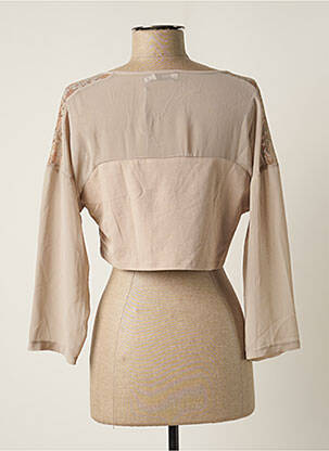 Top stretch manches 3/4 beige MYRINE ANTWERP femme