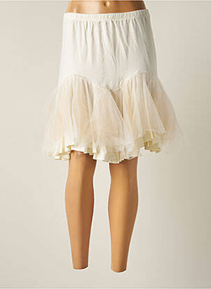 Jupe mi-longue stretch beige MYRINE ANTWERP femme