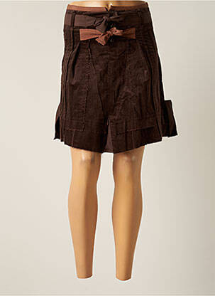 Jupe courte poches marron MYRINE ANTWERP femme
