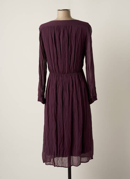 Robe mi-longue manches longues manches longues violet NOA NOA femme