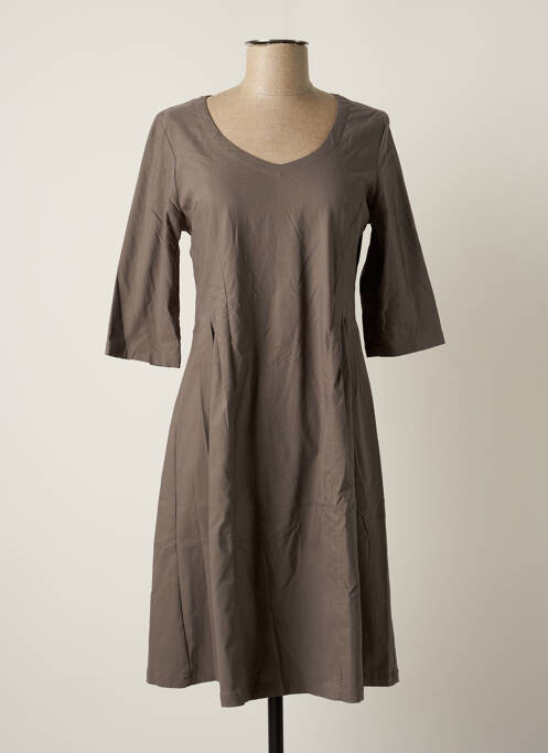 Robe mi-longue manches 3/4 manches 3/4 gris MYRINE ANTWERP femme