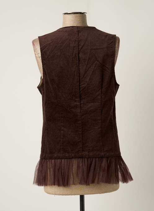 Gilet sans manche poches marron MYRINE ANTWERP femme