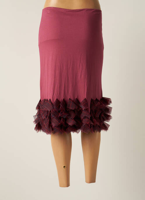 Jupe mi-longue rouge MYRINE ANTWERP pour femme