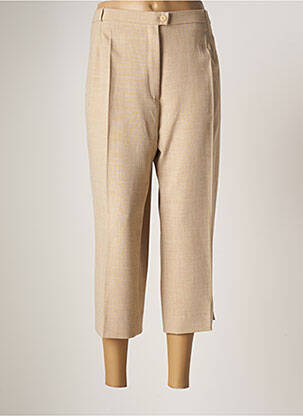 Pantacourt coupe droite taille normale beige ANNE KELLY femme