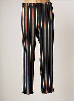 Pantalon droit taille élastique taille normale noir TELMAIL femme