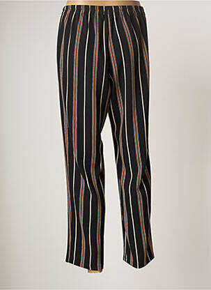 Pantalon droit taille élastique taille normale noir TELMAIL femme