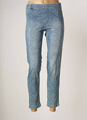 Pantalon slim taille élastique taille normale bleu CONCEPT K femme