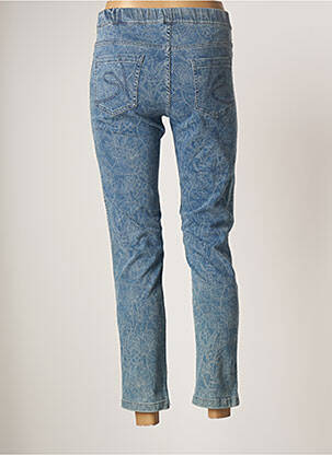 Pantalon slim taille élastique taille normale bleu CONCEPT K femme