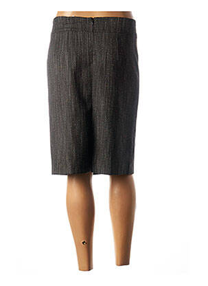Jupe mi-longue coupe droite gris GEVANA femme