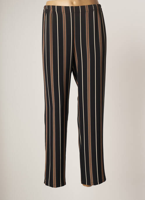 Pantalon droit taille élastique taille normale noir TELMAIL femme