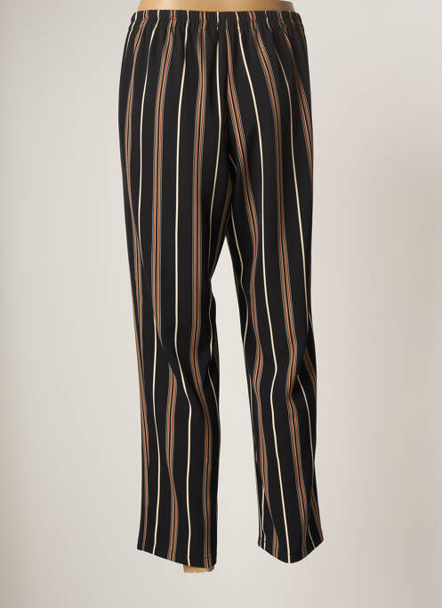 Pantalon droit taille élastique taille normale noir TELMAIL femme