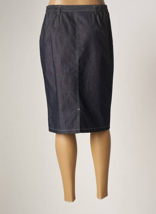 Jupe mi-longue bleu TELMAIL pour femme