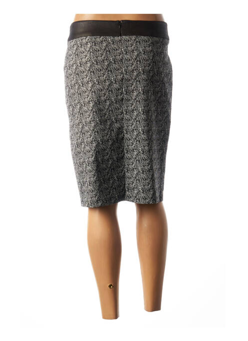Jupe mi-longue noir GEVANA pour femme