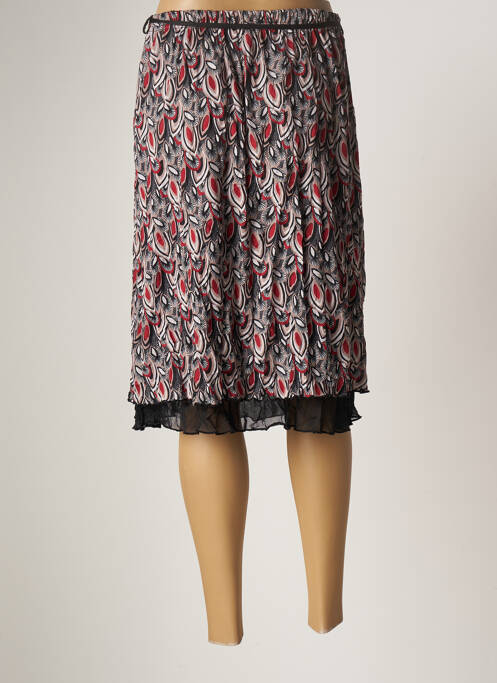 Jupe mi-longue noir GRIFFON pour femme