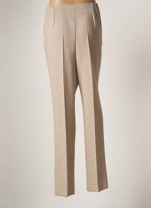 Pantalon droit beige GEVANA pour femme